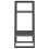 VidaXL vidaXL Solid Pine Wood 2-Tier Book Cabinet Grey Office Storage Rack Bookcase 7