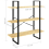 VidaXL vidaXL Solid Pine Wood 3-Tier Book Cabinet Organiser Bookcase Storage Rack 5