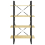 VidaXL vidaXL Solid Pine Wood 4-Tier Book Cabinet Organiser Bookcase Storage Rack 6