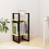 VidaXL vidaXL Solid Pine Wood 2-Tier Book Cabinet Home Office Storage Rack Bookcase 4