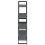 VidaXL vidaXL Solid Pine Wood 4-Tier Book Cabinet Grey Home Bookcase Storage Rack 7