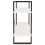 VidaXL vidaXL Solid Pine Wood 2-Tier Book Cabinet White Home Bookcase Storage Rack 6