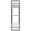 VidaXL vidaXL Solid Pine Wood 3-Tier Book Cabinet White Home Bookcase Storage Rack 7
