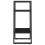 VidaXL vidaXL Solid Pine Wood 2-Tier Book Cabinet Black Office Storage Rack Bookcase 7