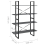 VidaXL vidaXL Solid Pine Wood 4-Tier Book Cabinet Grey Home Bookcase Storage Rack 9