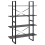 VidaXL vidaXL Solid Pine Wood 4-Tier Book Cabinet Grey Home Bookcase Storage Rack 3