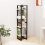 VidaXL vidaXL Solid Pine Wood 4-Tier Book Cabinet Home Office Storage Rack Bookcase 4