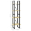 VidaXL vidaXL Solid Pine Wood 4-Tier Book Cabinet Home Office Storage Rack Bookcase 10