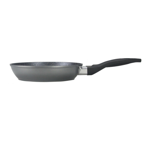 (26cm - Grey Base) Non Stick Frying Pan Induction Marble Effect
