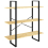 VidaXL vidaXL Solid Pine Wood 3-Tier Book Cabinet Organiser Bookcase Storage Rack 3