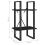 VidaXL vidaXL Solid Pine Wood 2-Tier Book Cabinet Black Office Storage Rack Bookcase 9