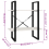 VidaXL vidaXL Solid Pine Wood 2-Tier Book Cabinet White Office Storage Rack Bookcase 5