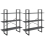 VidaXL vidaXL Solid Pine Wood High Cabinet Grey Home Standing Shelf Storage Book Rack 8