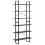 VidaXL vidaXL Solid Pine Wood High Cabinet Grey Home Standing Shelf Storage Book Rack 3