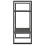 VidaXL vidaXL Solid Pine Wood 2-Tier Book Cabinet Grey Home Storage Rack Bookcase 7