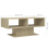 VidaXL vidaXL Coffee Table Sonoma Oak Engineered Wood Home Couch Accent Centre Table 7