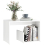 VidaXL vidaXL Side Table White Engineered Wood Home Coffee End Table Magazine Rack 4