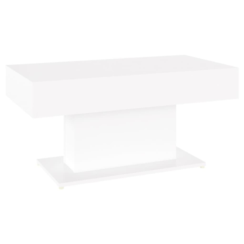 VidaXL vidaXL Coffee Table White Engineered Wood Couch End Side Center Accent Table 2