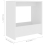 VidaXL vidaXL Side Table White Engineered Wood Magazine Rack Coffee End Storage Table 5