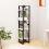 VidaXL vidaXL Solid Pine Wood 4-Tier Book Cabinet White Office Storage Rack Bookcase 4