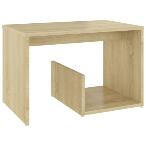 VidaXL vidaXL Side Table Sonoma Oak Engineered Wood Home Coffee Table Magazine Rack 2