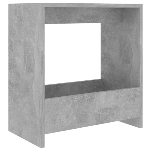 VidaXL vidaXL Side Table Concrete Grey Engineered Wood Magazine Rack Storage Table 2