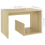 VidaXL vidaXL Side Table Sonoma Oak Engineered Wood Home Coffee Table Magazine Rack 5