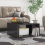 VidaXL vidaXL 4x Coffee Tables High Gloss Grey Engineered Wood Indoor End Sofa Table 4