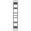 VidaXL vidaXL Solid Pine Wood High Cabinet Grey Home Standing Shelf Storage Book Rack 7