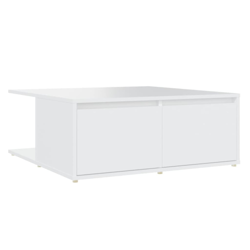 VidaXL vidaXL Coffee Table White Engineered Wood Couch Side Center End Accent Table 2