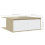 VidaXL vidaXL Coffee Table White and Sonoma Oak Engineered Wood Couch Accent Table 5