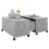 VidaXL vidaXL Coffee Table Concrete Grey Engineered Wood Couch Centre Accent Table 4