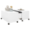 VidaXL vidaXL Coffee Table White Engineered Wood Home Couch Side Centre Accent Table 4