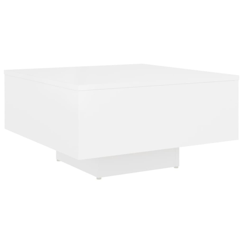 VidaXL vidaXL Coffee Table White Engineered Wood Couch Side Centre End Accent Table 2