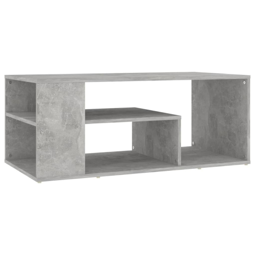 VidaXL vidaXL Coffee Table Concrete Grey Engineered Wood End Side Center Accent Table 2