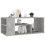 VidaXL vidaXL Coffee Table Concrete Grey Engineered Wood End Side Center Accent Table 4