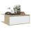 VidaXL vidaXL Coffee Table White and Sonoma Oak Engineered Wood Couch Accent Table 4