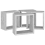 VidaXL vidaXL 4x Wall Cube Shelves Concrete Grey Storage Wall Hanging Floating Shelf 7