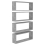 VidaXL vidaXL 4x Wall Shelf Concrete Grey Engineered Wood Wall-Mounted Floating Shelf 3