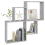 VidaXL vidaXL Wall Cube Shelf Concrete Grey Engineered Wood Indoor Hanging Shelf 6