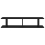 VidaXL vidaXL 2x Wall Shelf Black Engineered Wood Wall-Mounted Hanging Floating Shelf 6