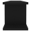 VidaXL vidaXL 2x Wall Shelf Black Engineered Wood Wall-Mounted Hanging Floating Shelf 7