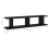 VidaXL vidaXL 2x Wall Shelf Black Engineered Wood Wall-Mounted Hanging Floating Shelf 8