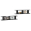 VidaXL vidaXL 2x Wall Shelf Black Engineered Wood Wall-Mounted Hanging Floating Shelf 4