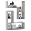 VidaXL vidaXL 2x Wall Shelf Concrete Grey Engineered Wood Wall-Mounted Hanging Shelf 3