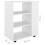 VidaXL vidaXL Rolling Cabinet White Engineered Wood Office Drawer Rolling Cabinet 5