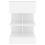 VidaXL vidaXL 2x Bedside Cabinets White Engineered Wood Table Nightstand Bed Cabinet 6
