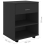 VidaXL vidaXL Rolling Cabinet Black Engineered Wood Drawer Rolling Office Cabinet 9