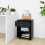 VidaXL vidaXL Rolling Cabinet Black Engineered Wood Drawer Rolling Office Cabinet 4