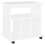 VidaXL vidaXL Rolling Cabinet White Engineered Wood Drawer Rolling Office Cabinet 3